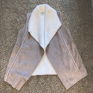 Nordstrom Tan and Cream Vest